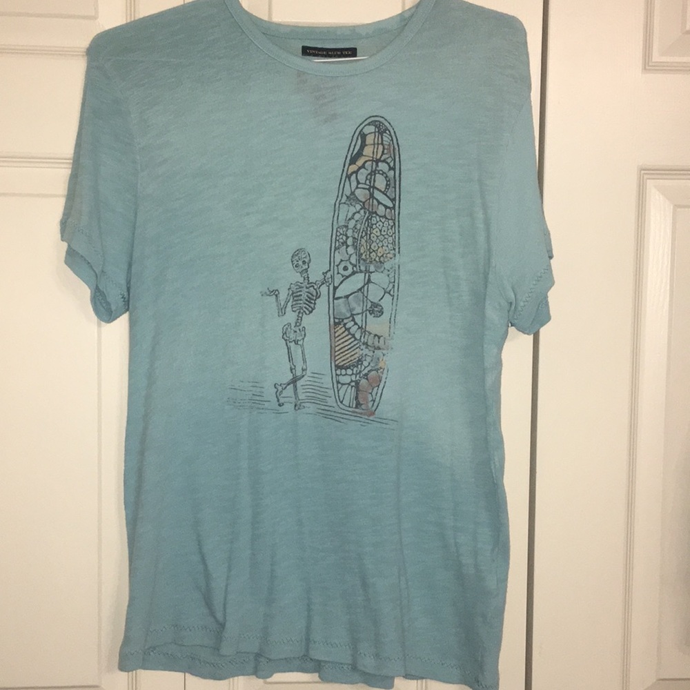 Light blue slub Tee